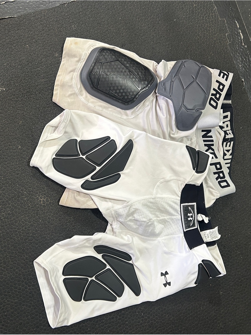 Nike and Under Armour girdles.